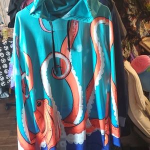 Electro Threads Deep Sea Hooded Dress